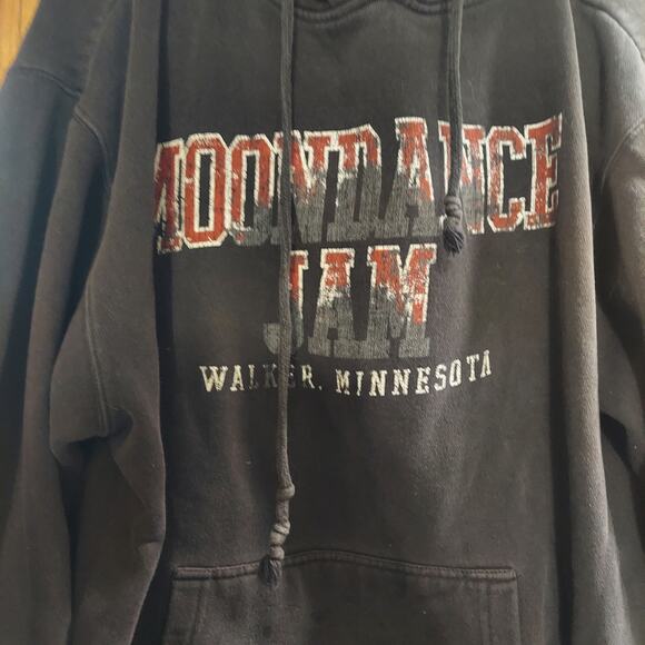 MoonDance Jam spellout 2010 black hooded sweatshirt L - Picture 2 of 6